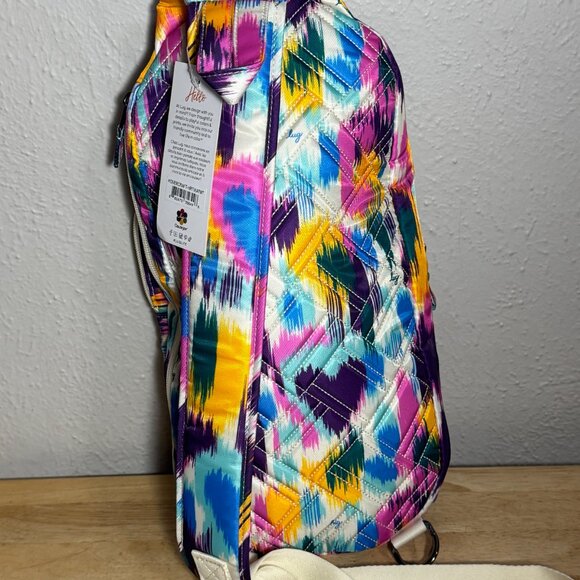 Lug Hovercraft Sling Bag in Heart Ikat Multi NWT - Picture 2 of 10